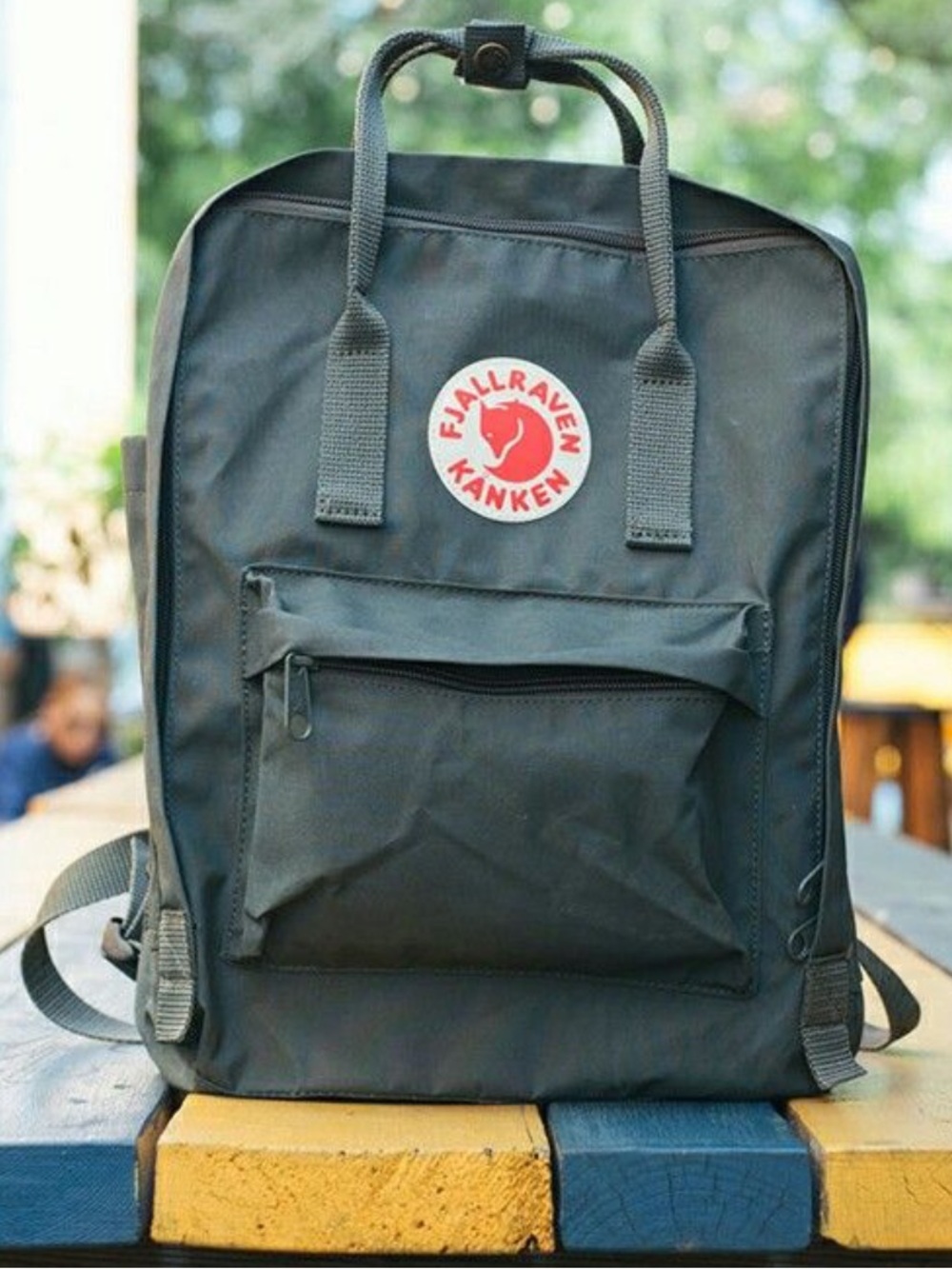 Fjallraven Kånken Mini Super Grey Backpack Vinylon Adjustable Straps Outdoor